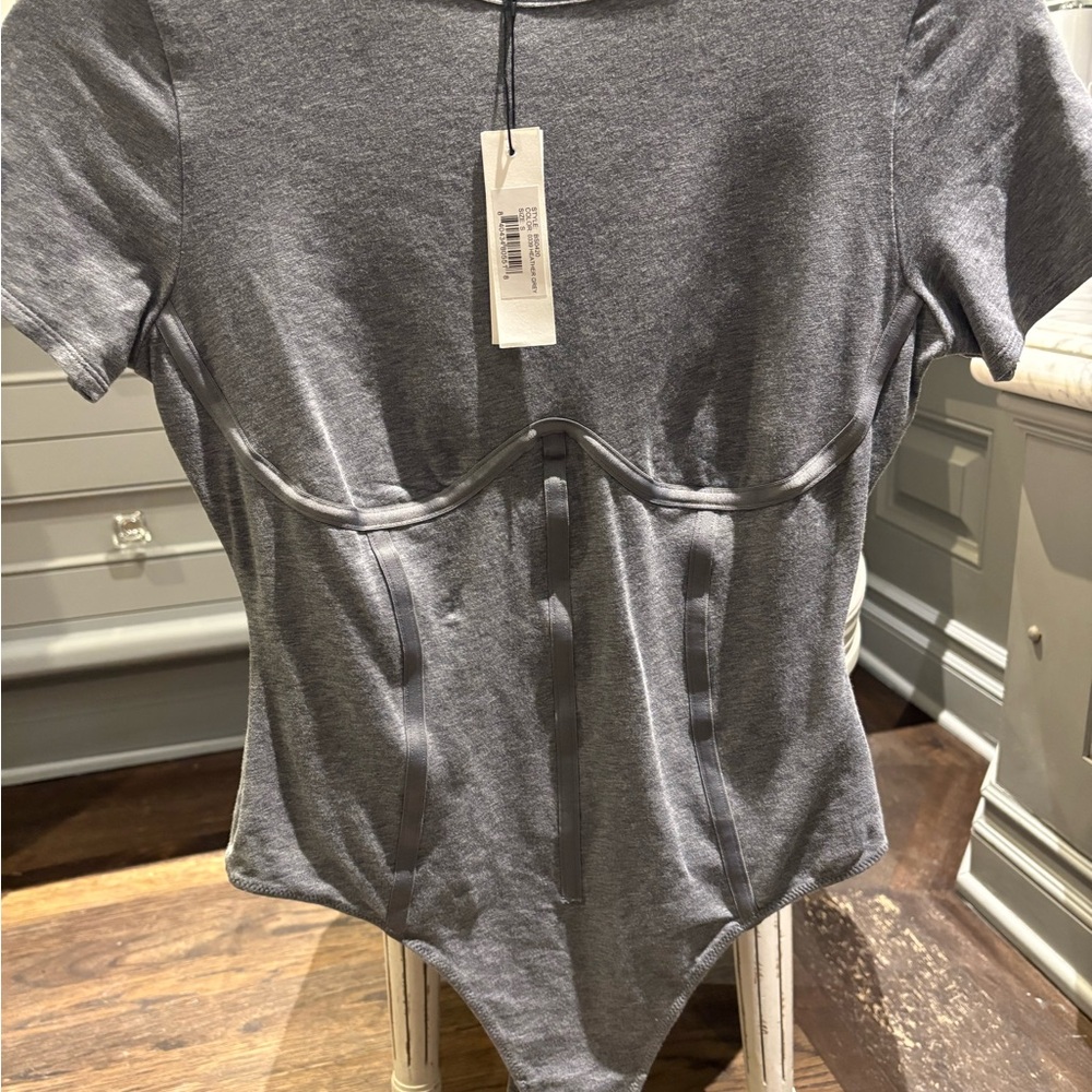 Fleur du Mal Gray Bodysuit
